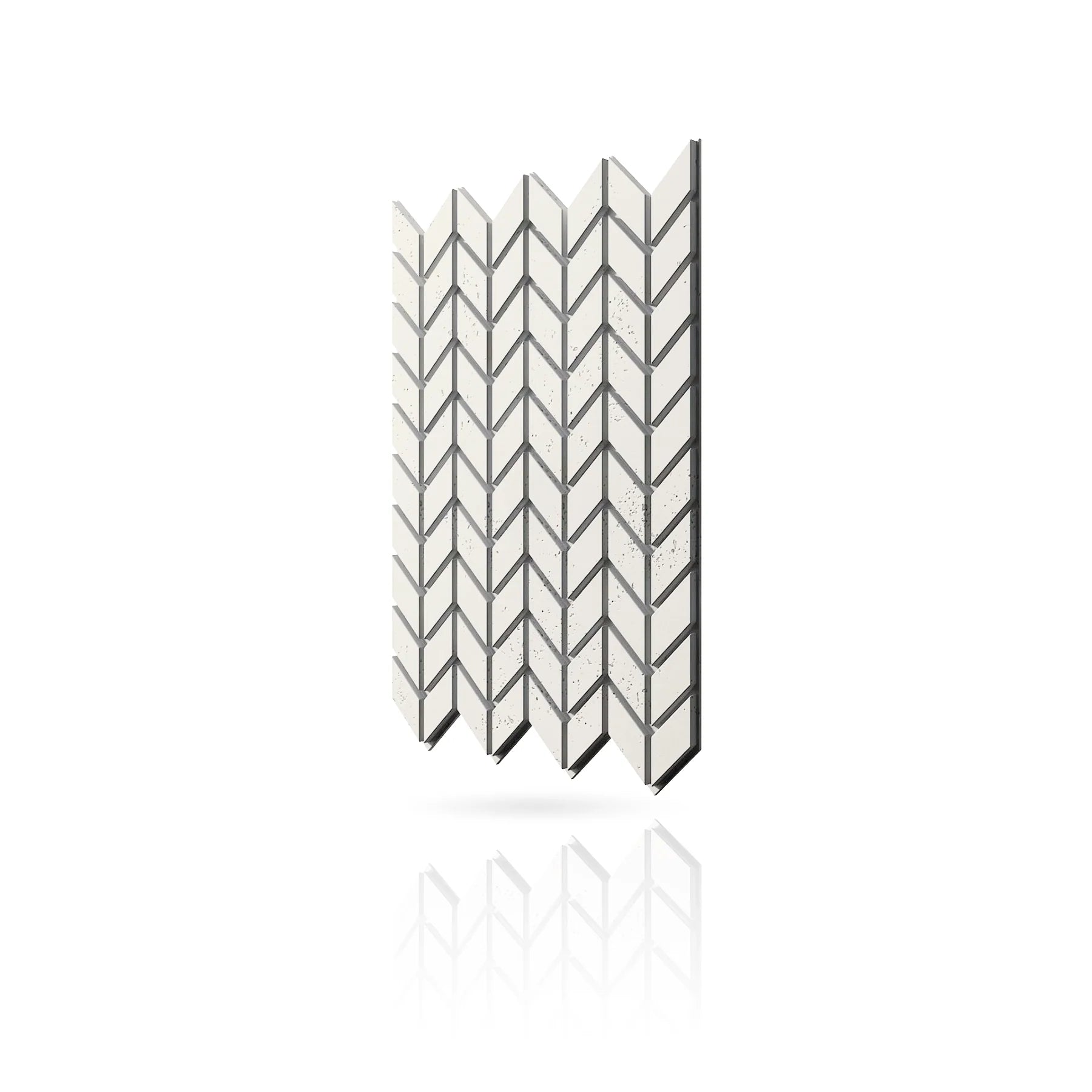 Concrete Cladding - HERRINGBONE S Wall Panels colour swatch on white background DecorMania.eu